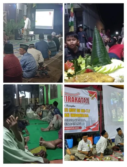 Malam Tirakatan HUT RI ke-77, Warga Desa Kalisalak Kenang Jasa Para Pahlawan